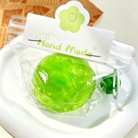Jouet souple anti-stress en TPE de qualité alimentaire en forme de pêche transparente – Bestseller transfrontalier pour tous les âges