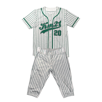 Tenue de baseball d'été unisexe pour adulte, personnalisable, 100 % polyester, impression par transfert thermique, respirante, séchage rapide, marque Hongtu