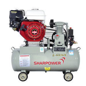 Sharpower 4Kw 5.5HP xi lanh đôi động cơ xăng 8bar hình chữ V Máy nén khí di động với nguồn điện diesel - Product Image 2
