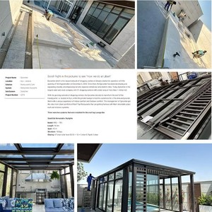 Véranda sur mesure 4 saisons, <span class=keywords><strong>solarium</strong></span> autoportant, maison en verre de haute qualité, véranda en aluminium - Product Image 4