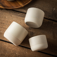 Tasse à café en grès de style japonais, glaçure sésame, tasse à thé en céramique superposée, vaisselle minimaliste pour café et maison