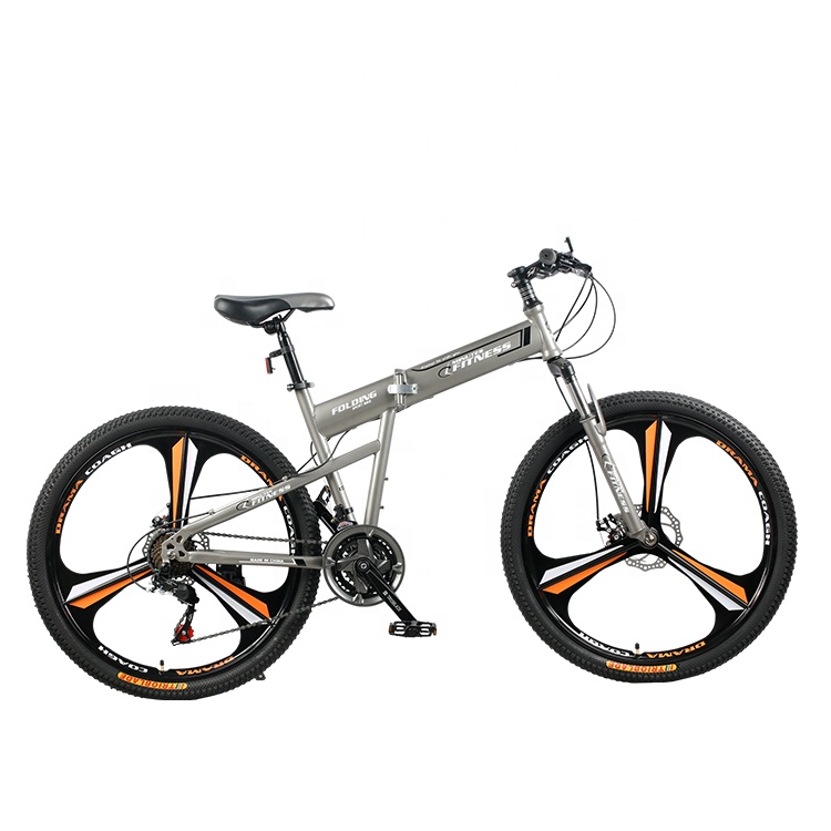 Helliot Bikes Hummer Foldable Mountain Bike Hummer Folding Bike 26