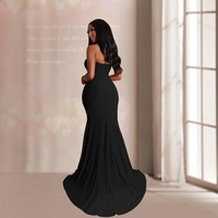 Vestido Largo Casual y Sexy de Verano para Mujer, con Hombros Descubiertos, Ajustado al Cuerpo, para Fiestas, Servicio OEM