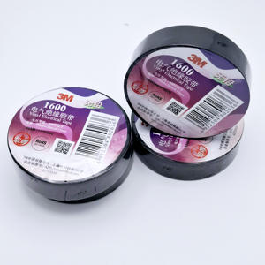 3M 1600 Vinilo ignífugo resistente a alto voltaje <span class=keywords><strong>Cinta</strong></span> <span class=keywords><strong>aislante</strong></span> de aislamiento eléctrico de PVC para automóviles - Product Image 2