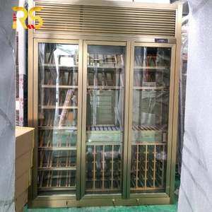 Refrigerador de Vino de Lujo Foshan, Mueble de Acero para Bodega, Mueble de Bar para Sala de Estar, Enfriador de Vino con Almacenamiento - Product Image 1