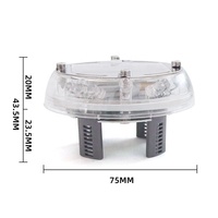 Lumière de roue de voiture solaire 5V/6V OEM en ABS argenté avec batterie incluse, design simple, 2010- pour la décoration de voiture