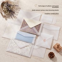 Carte d'invitation de mariage en vélin, papier vélin coloré, enveloppe à fenêtre professionnelle, enveloppe cadeau