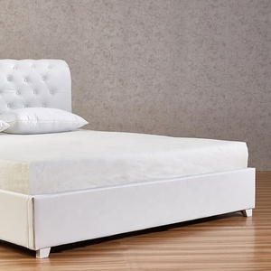 Hiện Đại Nữ Hoàng Vua Kích Thước Gas Lift GIƯỜNG KHUNG Trắng Chất Lượng Cao Thoải Mái Mềm Nệm PU Giường - Product Image 4