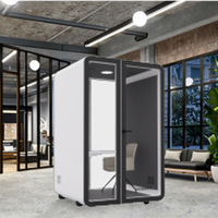 Cabines de bureau insonorisées multifonctionnelles durables UNIBOOTH, design moderne, mobiles, pour la confidentialité, les réunions, l'enregistrement, l'hôtel, le bureau à domicile
