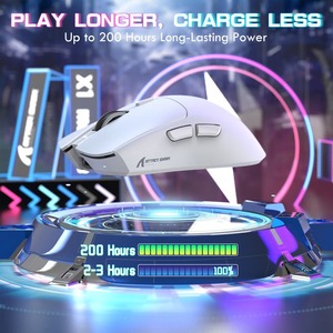 Souris de jeu sans fil ATTACK SHARK X1, capteur PAW3395 PRO, ultra-légère (53g), tri-mode, taux de polling 1KHz - Product Image 6