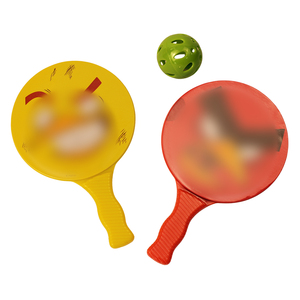 Custom Kids Paddle Ball Toy Set Lightweight Plastic Promotional Game Toy for Interactive Outdoor Play Wholesale Bulk Logo Print