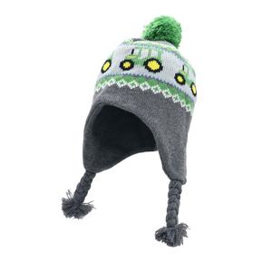 Gorro de Punto Personalizado de Alta Calidad para Bebés, Estilo Navideño Peruano, con Orejeras, Diseño de Personajes Impresos y Patrón de Camuflaje - Product Image 1