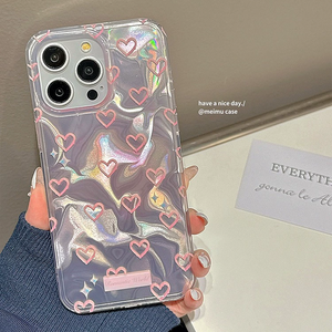 Colore rosa increspatura acqua <span class=keywords><strong>Cover</strong></span> cuore amore custodia del telefono per <span class=keywords><strong>iPhone</strong></span> 15 Promax <span class=keywords><strong>11</strong></span> 12 13 14 15 16 <span class=keywords><strong>Cover</strong></span> <span class=keywords><strong>protettiva</strong></span> - Product Image 4