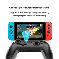 Manette de jeu sans fil multifonction pour Android/iOS/PC/TV, double vibration turbo, poignée personnalisée BT