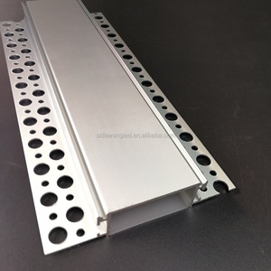 Sdw142 thạch cao trong trimless <span class=keywords><strong>LED</strong></span> Nhôm kênh 2m/6.6ft với mặt bích cho dải <span class=keywords><strong>LED</strong></span>, vách thạch cao nhôm hồ sơ với bộ khuếch tán - Product Image 4