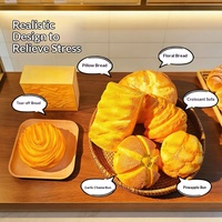 Jouet anti-stress en mousse PU à rebond lent, simulation de pain grillé et pâtisserie, doux, parfumé et compressible