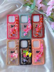 <span class=keywords><strong>Coque</strong></span> de téléphone colorée pour femme BAILI Factory avec bracelet chaîne de perles 3D et couvercle mobile en résine époxy pour <span class=keywords><strong>iPhone</strong></span> - Product Image 3