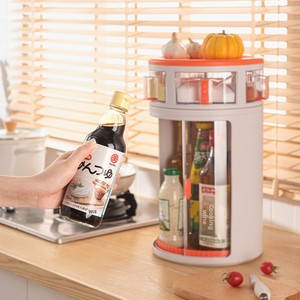 <span class=keywords><strong>Étagère</strong></span> à épices rotative pour la <span class=keywords><strong>cuisine</strong></span>, <span class=keywords><strong>étagère</strong></span> de rangement en plastique d'angle pour boîtes à épices, organisateur d'épices <span class=keywords><strong>pivotant</strong></span> - Product Image 4