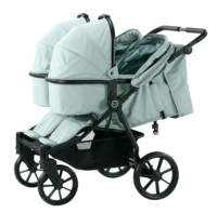Poussettes jumelées en gros et poussettes doubles pour bébés et tout-petits avec grand panier