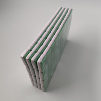 Excellent jeu de mahjong en acrylique personnalisable de couleur vert turquoise, un article tendance adapté aux jeux