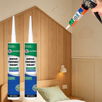 GUFENG Mastic acrylique direct pour fissures de béton, scellant acrylique pour vitres et cadres de fenêtres et de portes