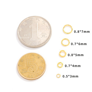 Anneau en acier métallique à extrémités ouvertes, plaqué, 10 mm, pour la fabrication de bracelets, composants de bijoux, forme ronde, origine Yiwu, été 2021 - Product Image 3
