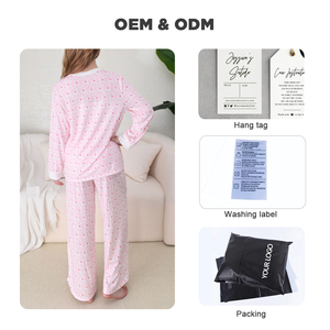Ensemble de pyjama en satin brodé floral pour femme, style robe de chambre soyeuse, vêtements de détente pour la maison, l'hôtel et le <span class=keywords><strong>spa</strong></span>, fabrication directe OEM ODM sur mesure - Product Image 5