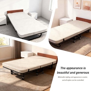 Letto Pieghevole in Metallo <span class=keywords><strong>Salvaspazio</strong></span> a Due Pieghe per Hotel, Camere d'Albergo, Ospedali, Uffici e Stanze Ospiti - Vendita all'Ingrosso Diretta dalla Fabbrica - Product Image 6