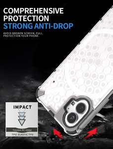 กันกระแทกอุปกรณ์เสริมมือถือปกหลังแม่เหล็กแหวนโปร่งแสงกรณีโทรศัพท์มือถือสำหรับไม่มีอะไรโทรศัพท์1กรณี Tpu - Product Image 5