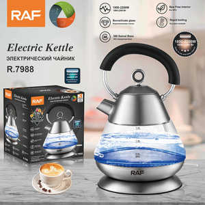 Hervidor de Agua Eléctrico de Vidrio de 1.5 L, Hervidor de Vidrio Económico, Hervidor de Agua Caliente Eléctrico para Oficina - Product Image 6