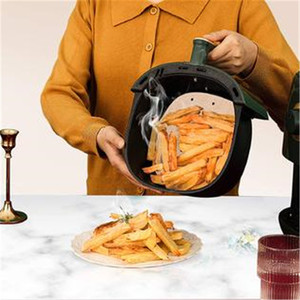Friture à Air pour réfrigérateur 6 QT, tapis de panier antiadhésif, poêle pour friture, four néerlandais, papier à Air résistant à la graisse - Product Image 1
