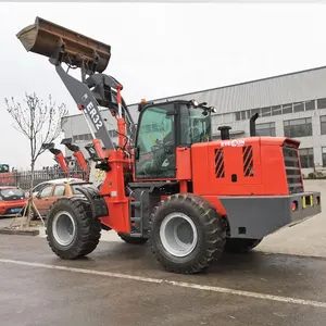 Everun Schlussverkauf ER32 3,2 t Maschine mit CE-Zulassung landwirtschaft hydraulisch vorderer Ende Eimer kompakt mini-Radlader