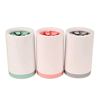 Tasse de lavage et de nettoyage des pattes portable et écologique - Tasse semi-automatique en silicone souple pour le lavage des pieds, élimination de la boue sans essuyage