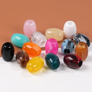 Cuentas Acrílicas Ovaladas <span class=keywords><strong>de</strong></span> 14mm, Dos Tonos, con Orificio Grande, para DIY, Correas <span class=keywords><strong>de</strong></span> Teléfono, Pulseras, Accesorios <span class=keywords><strong>de</strong></span> Ropa, Fabricación <span class=keywords><strong>de</strong></span> Joyería - Product Image 1