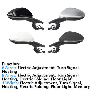Specchietto laterale adatto a 2014 2020 Volkswagen VW <span class=keywords><strong>Golf</strong></span> <span class=keywords><strong>7</strong></span> MK7 accessori specchietto retrovisore auto <span class=keywords><strong>specchietti</strong></span> elettrici pieghevoli 6/9/13 fili - Product Image 2