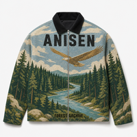 Veste Homme Personnalisée Streetwear Décontractée Grande Taille, Veste Polaire Zippée Intégrale, Chaqueta Tapestri, Veste Tapis
