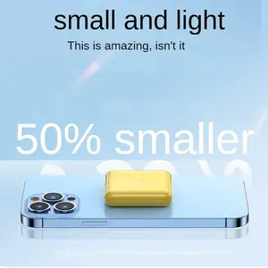 Mini Banco de Energía de 5000 mAh para iPhone, Samsung, <span class=keywords><strong>Xiaomi</strong></span>, Batería <span class=keywords><strong>Externa</strong></span> Portátil, Carga Súper Rápida, Banco de Energía Inalámbrico Magnético - Product Image 4