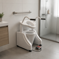Équipement de levage de toilette assisté à commande électrique pour les personnes âgées, pour la routine quotidienne des toilettes