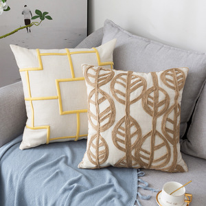 Ferme <span class=keywords><strong>Coussin</strong></span> Couvre Boho Décoratif <span class=keywords><strong>Noir</strong></span> <span class=keywords><strong>et</strong></span> <span class=keywords><strong>Beige</strong></span> Blanc Accent Oreillers Couverture Tissé Tufté Gland <span class=keywords><strong>Coussin</strong></span> Canapé Couverture - Product Image 4