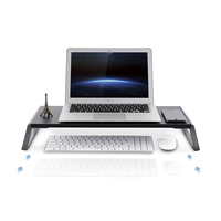 Venta caliente Monitor de aluminio Soporte Elevador Pies Escritorio Organizador de mesa para computadora Laptop Imac Elegante soporte de elevación para computadora portátil
