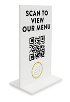 Panneau de Table en acrylique avec pied en T, personnalisé, pour affichage de chiffres, prix, porte-Menu