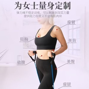 Juego de bandas de resistencia ligeras de 1.2 m, tensor elástico para entrenamiento de cuerpo completo, bandas de ejercicio para entrenamiento en casa - Product Image 3