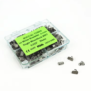 Eluck ortodontico dentale tubo buccale 1 ° molare collabile n-conv singolo <span class=keywords><strong>ROTH</strong></span>/MBT monoblocco buccale set di tubi - Product Image 1