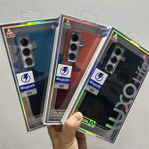 Vente en gros de coques de protection Luxo Life Box, antichoc, en fibre de carbone, avec dos magnétique pour Samsung Galaxy S26 S25 <span class=keywords><strong>S23</strong></span> S24 Plus <span class=keywords><strong>Ultra</strong></span> - Product Image 2