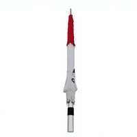 Parapluie de golf publicitaire compact et léger à ouverture automatique, avec cadre en aluminium, design bicolore et logo personnalisé