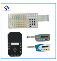 Sakelar Membran Tertutup Ramah Lingkungan Bersertifikasi MBR ISO9001, Keypad Tahan Air IP65, Perekat 3M, Keyboard Tinta Perak, Fleksibel