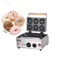 6 Buah Mesin Pembuat Wafel Donat Komersial Mesin Crispy Donat Industri Mesin Makanan Ringan Lainnya