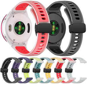 <span class=keywords><strong>Bracelet</strong></span> de <span class=keywords><strong>montre</strong></span> en silicone Win-Win, <span class=keywords><strong>bracelet</strong></span> sport magnétique respirant en silicone de luxe pour <span class=keywords><strong>montre</strong></span> intelligente Garmin Forerunner 570 47 mm - Product Image 2