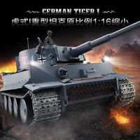 Elektrikli RC Tank 1/16 Alman Tiger I Dumanlı Uzaktan Kumandalı Oyuncaklar Satılık