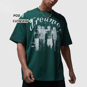ผู้ผลิตเสื้อยืดคอกลมผู้ชายผ้าฝ้าย 100% จำหน่ายจำนวนมาก รับสกรีนโลโก้และข้อความตามสั่ง เสื้อยืดเปล่าสำหรับผู้ค้าส่ง - Product Image 1